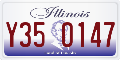 IL license plate Y350147