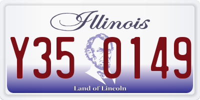 IL license plate Y350149