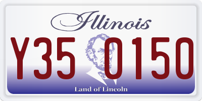 IL license plate Y350150