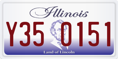 IL license plate Y350151