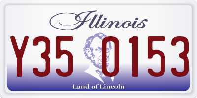 IL license plate Y350153