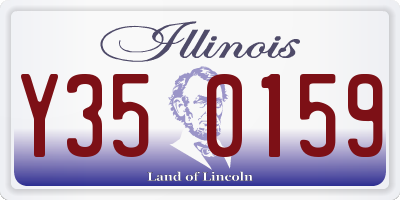 IL license plate Y350159