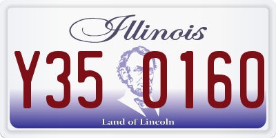 IL license plate Y350160