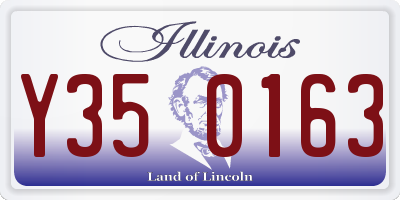 IL license plate Y350163