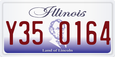 IL license plate Y350164