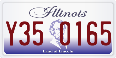 IL license plate Y350165