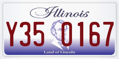 IL license plate Y350167