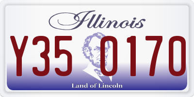 IL license plate Y350170