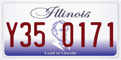 IL license plate Y350171