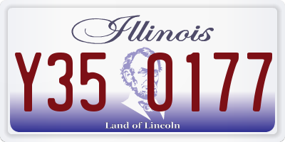 IL license plate Y350177