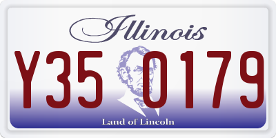 IL license plate Y350179