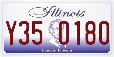 IL license plate Y350180