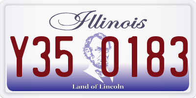 IL license plate Y350183