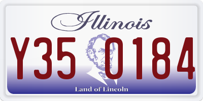 IL license plate Y350184