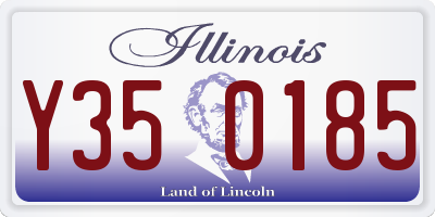 IL license plate Y350185