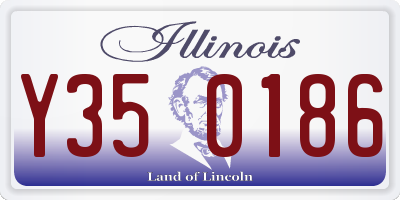 IL license plate Y350186