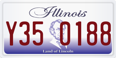 IL license plate Y350188