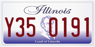 IL license plate Y350191