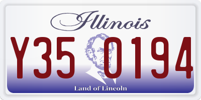 IL license plate Y350194