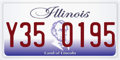 IL license plate Y350195