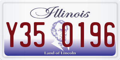 IL license plate Y350196