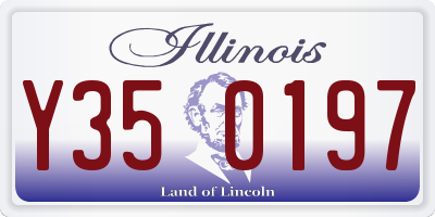 IL license plate Y350197
