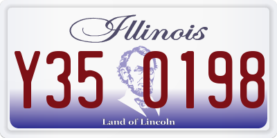 IL license plate Y350198