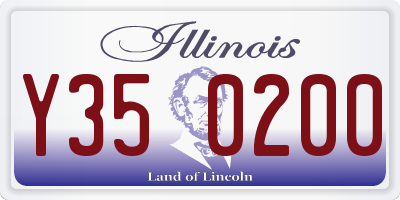 IL license plate Y350200