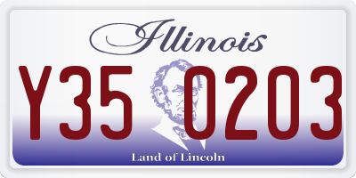 IL license plate Y350203