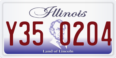 IL license plate Y350204