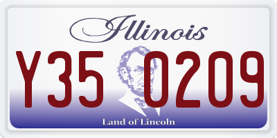 IL license plate Y350209