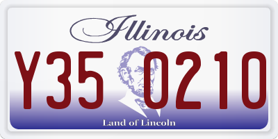IL license plate Y350210
