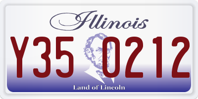 IL license plate Y350212
