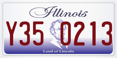 IL license plate Y350213
