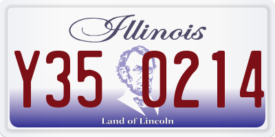 IL license plate Y350214