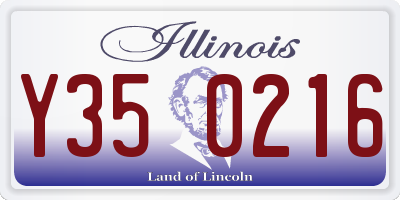 IL license plate Y350216
