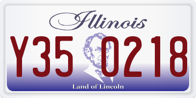 IL license plate Y350218