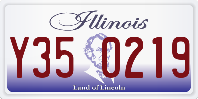 IL license plate Y350219