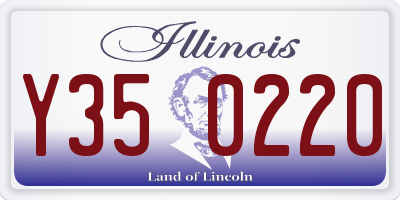 IL license plate Y350220