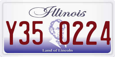IL license plate Y350224