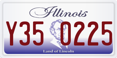 IL license plate Y350225