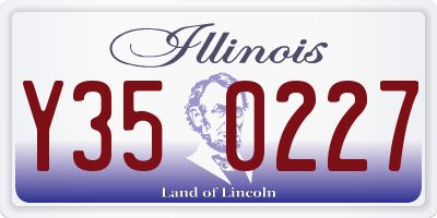 IL license plate Y350227
