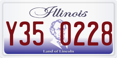 IL license plate Y350228