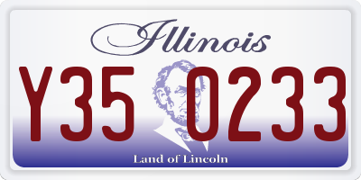 IL license plate Y350233
