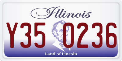 IL license plate Y350236