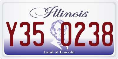 IL license plate Y350238