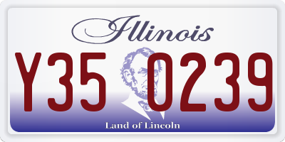 IL license plate Y350239