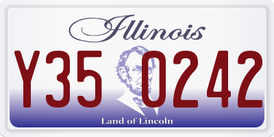 IL license plate Y350242