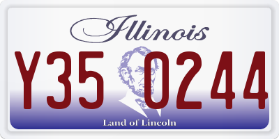 IL license plate Y350244