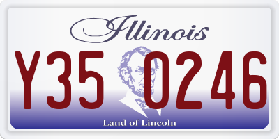 IL license plate Y350246